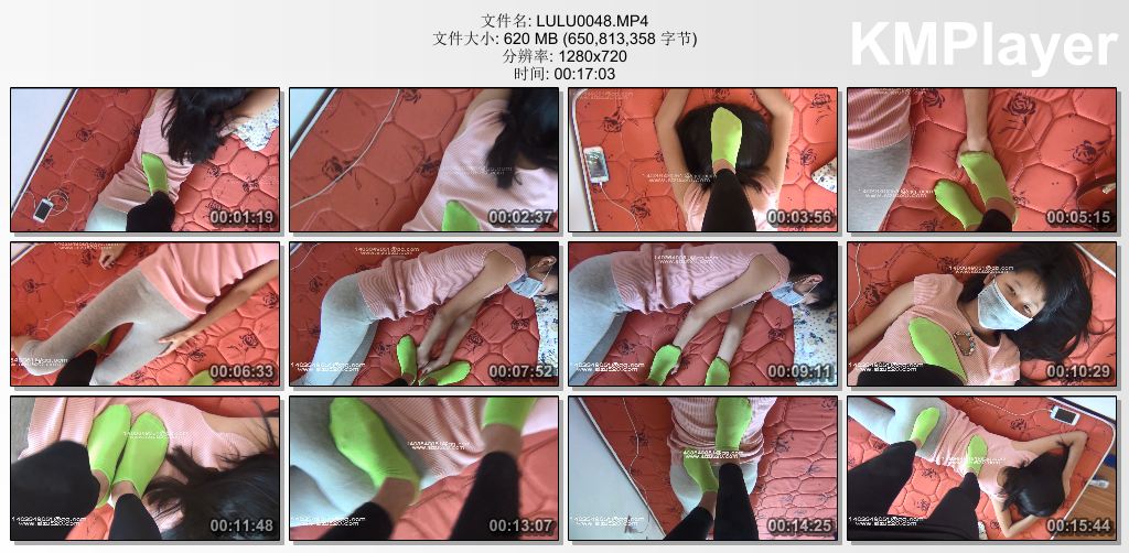 Lulu和甜儿0048_甜儿公主绿棉袜虐踩LULU肚子和脸蛋.jpg