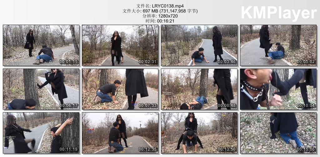 冷柔原创0138_公园暴踢老贱狗 暴力耳光.jpg