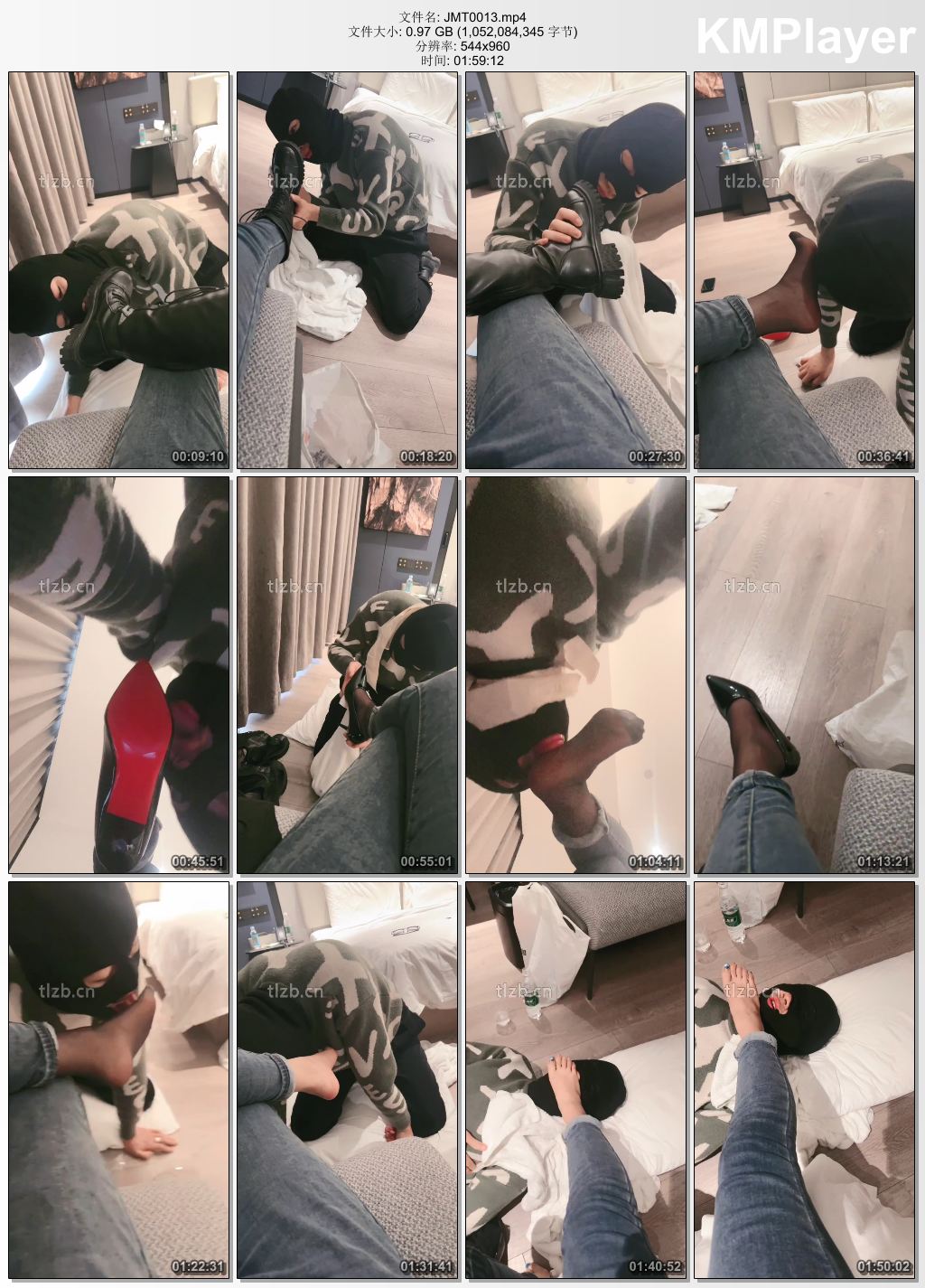 绝美兔女王0013_嘴叼袜子 舔脏长靴 裸足踩狗脸.jpg