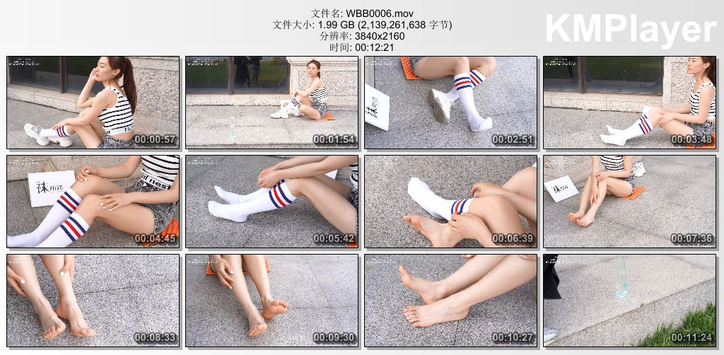 袜啵啵0006_视频NO.006 小米-运动鞋 白色小腿袜 裸足.jpg