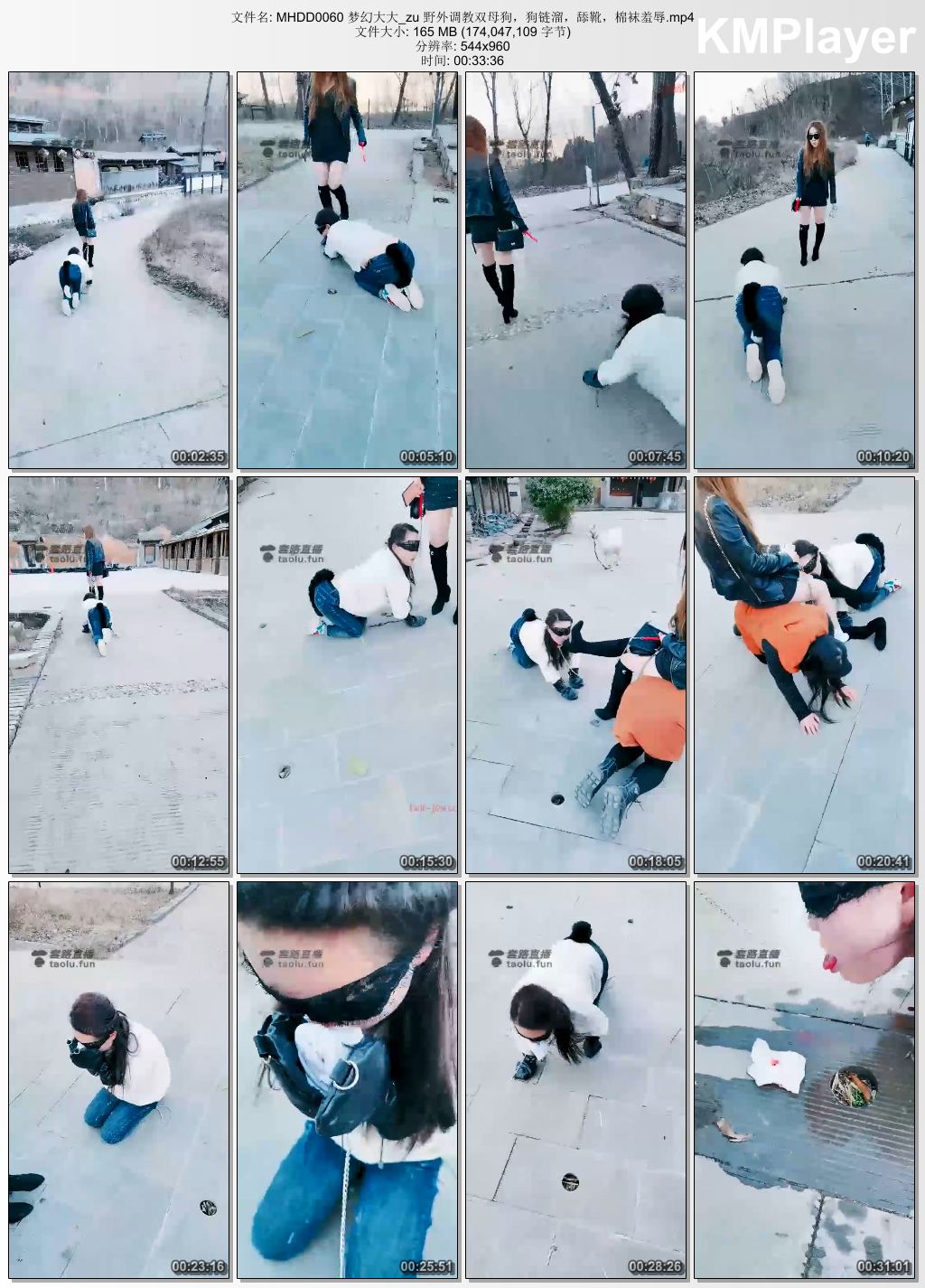 梦幻大大0060_野外调教双母狗 狗链溜 舔靴 棉袜羞辱.jpg