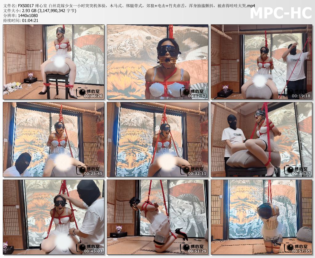 缚心室_白丝花嫁少女60分钟突突机体验 木马 郊狼电击 竹夹虐舌 被虐得哇哇大哭.jpg