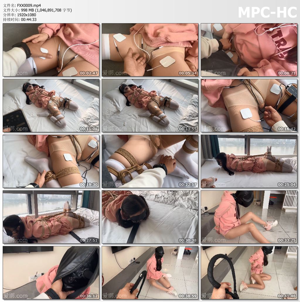 凡小晓_甜心少女驷马体验 欧式直臂皮革头套 电击震动昏迷.jpg