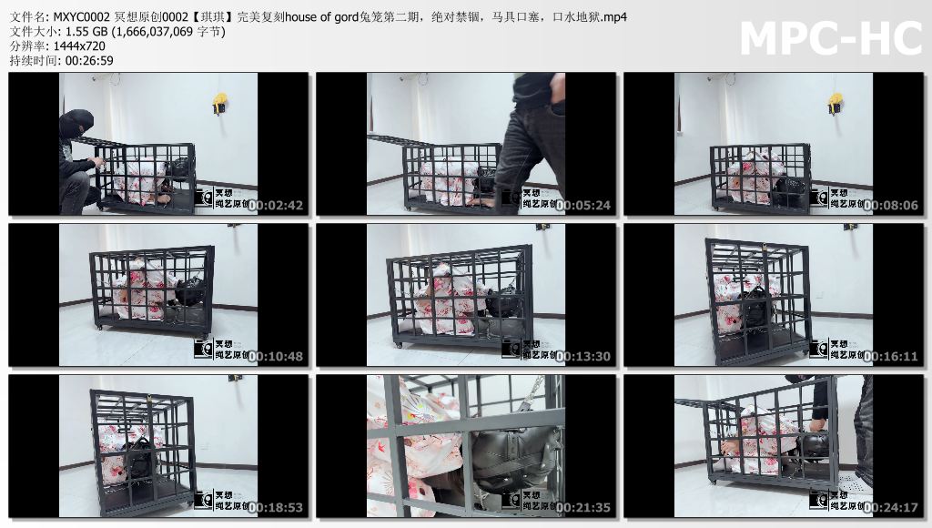 冥想绳艺原创_完美复刻house of gord兔笼 第2期 琪琪的口水地狱 马具口塞绝对禁锢.jpg