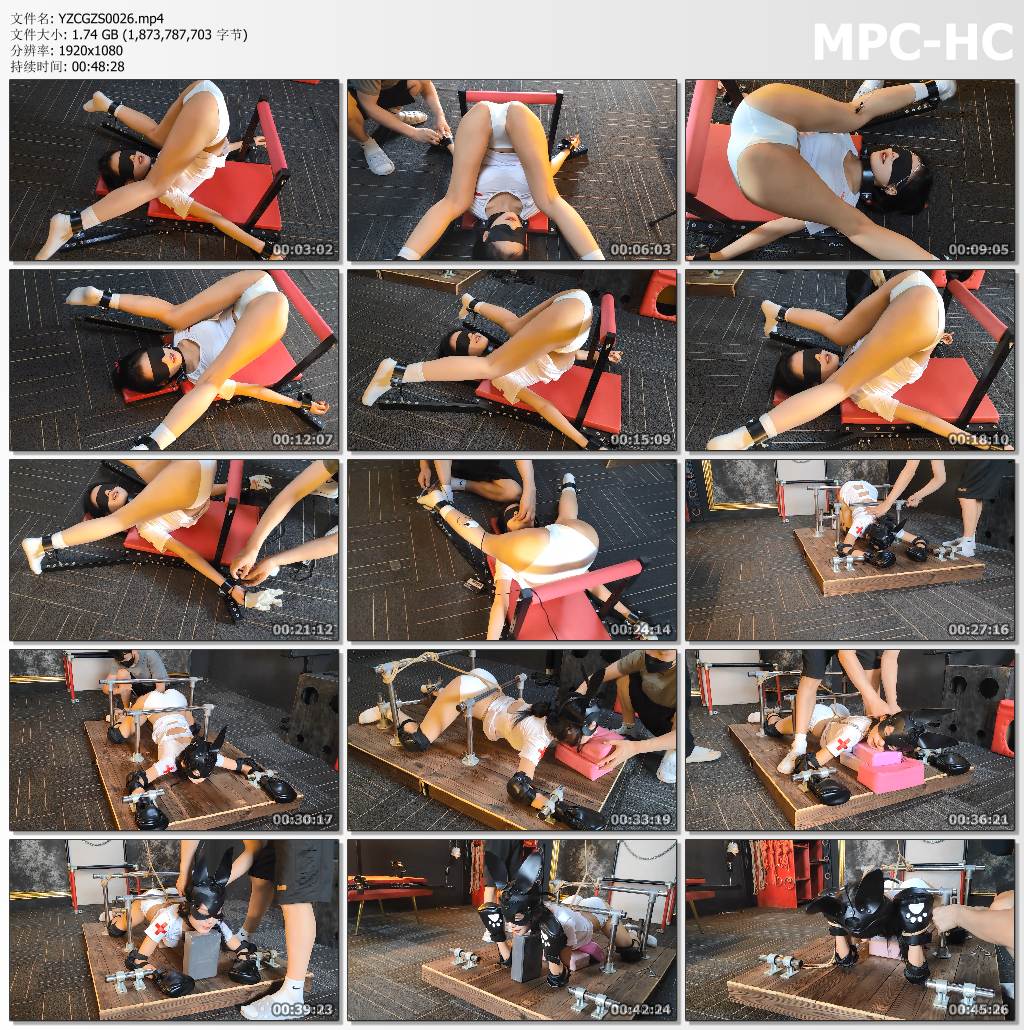 意之窗工作室_汤圆 被耻辱姿势固定的白袜小护士 电击手套犬奴.jpg