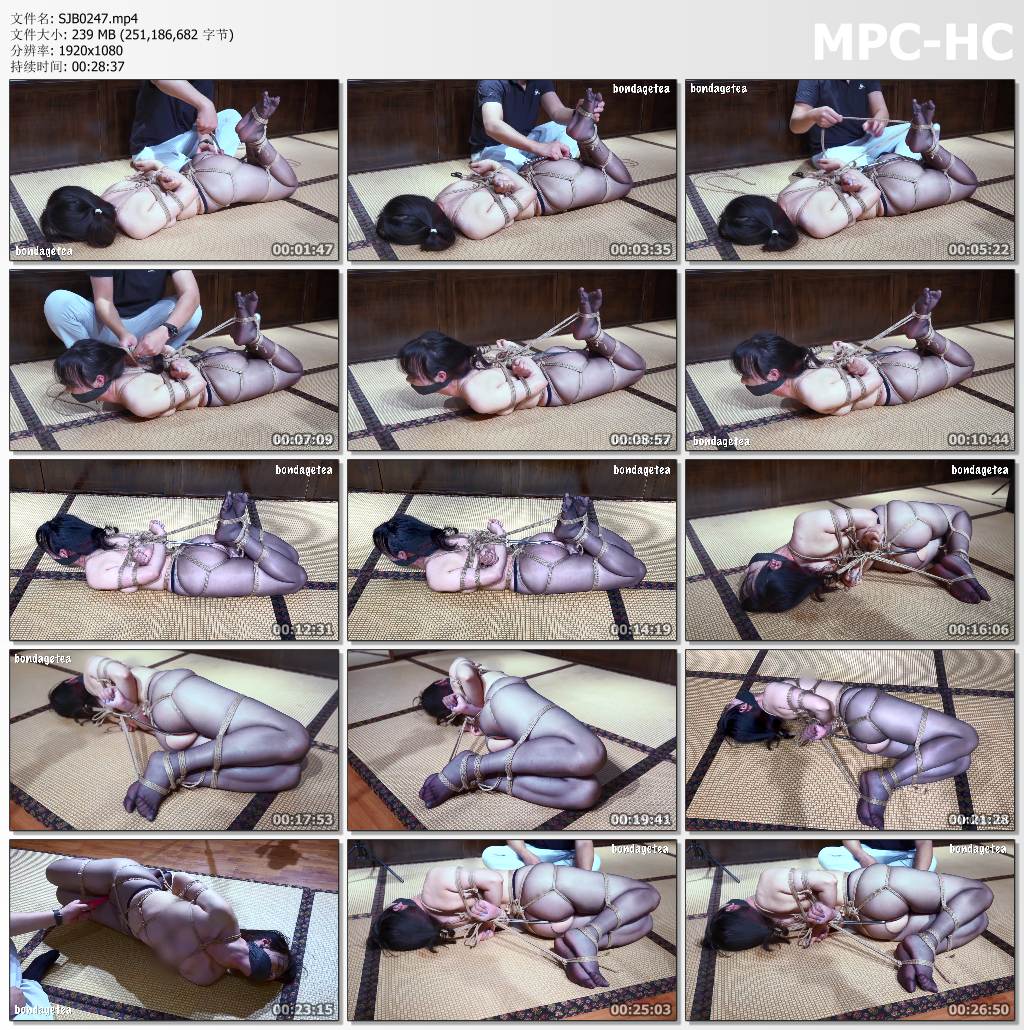 BondageTea绳精病_不听话的女孩被驷马紧缚上强度 钩子头发和脚紧密相连 不堪重负最终.jpg