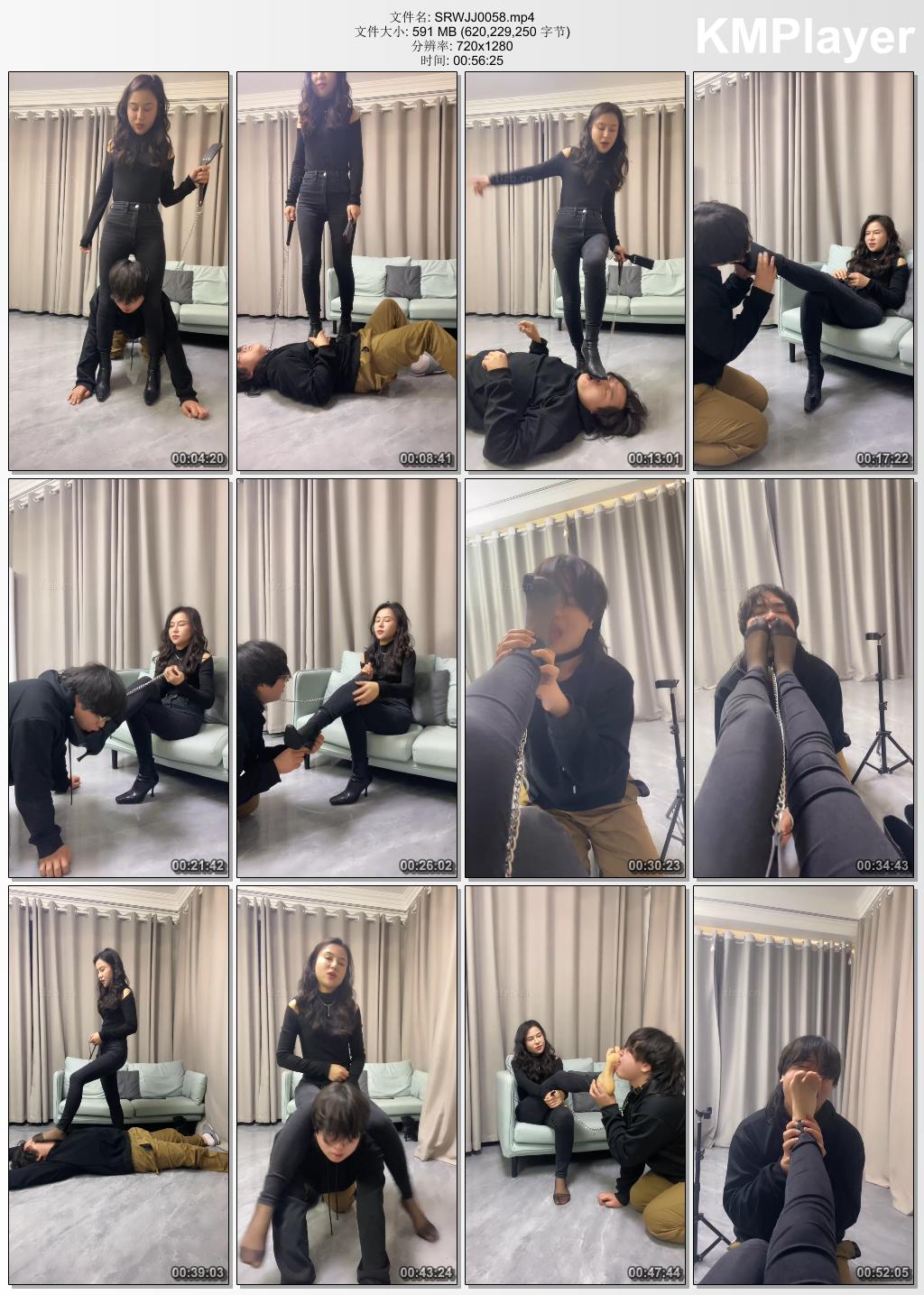 素人挖掘机0058_气质女神之骑马狗爬踩踏 板子抽打 耳光.jpg